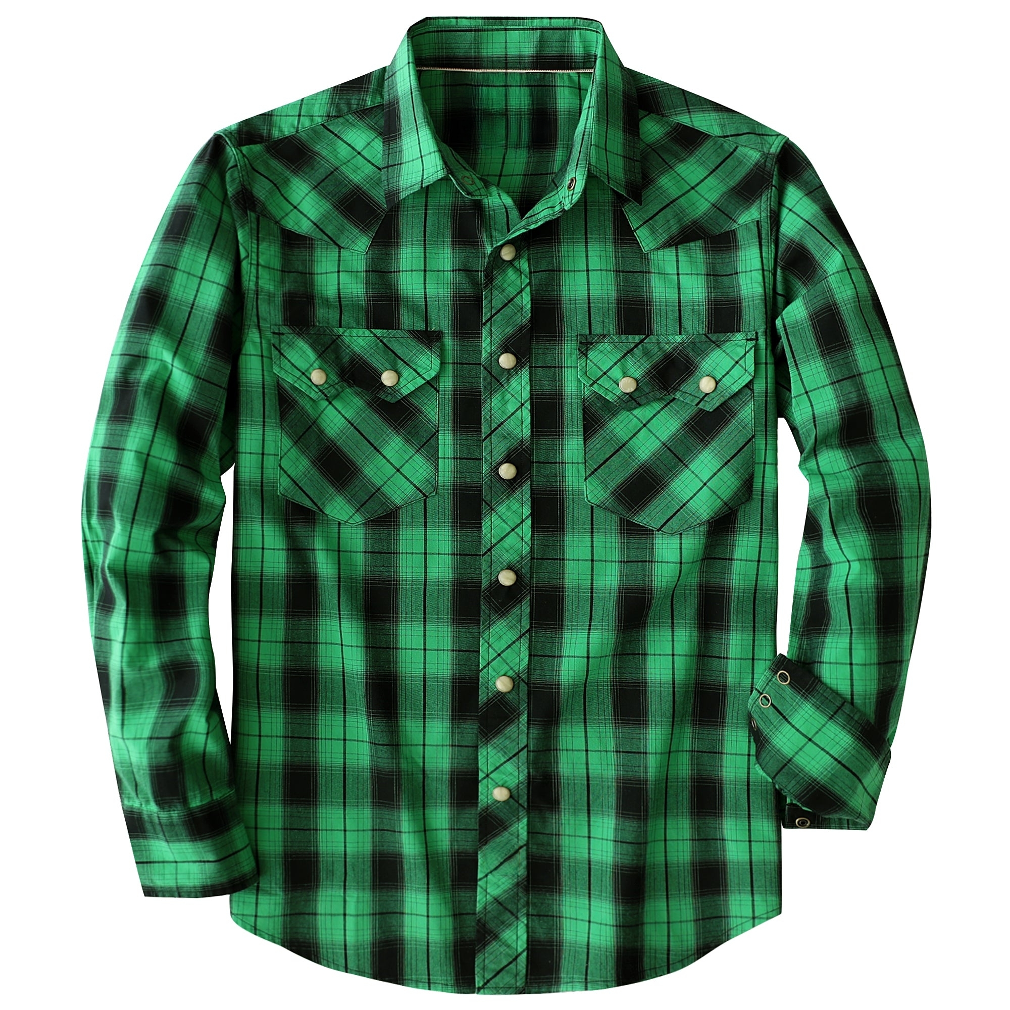 Men's Western Plaid Shirt – Lightweight Vintage Cowboy Shirt  