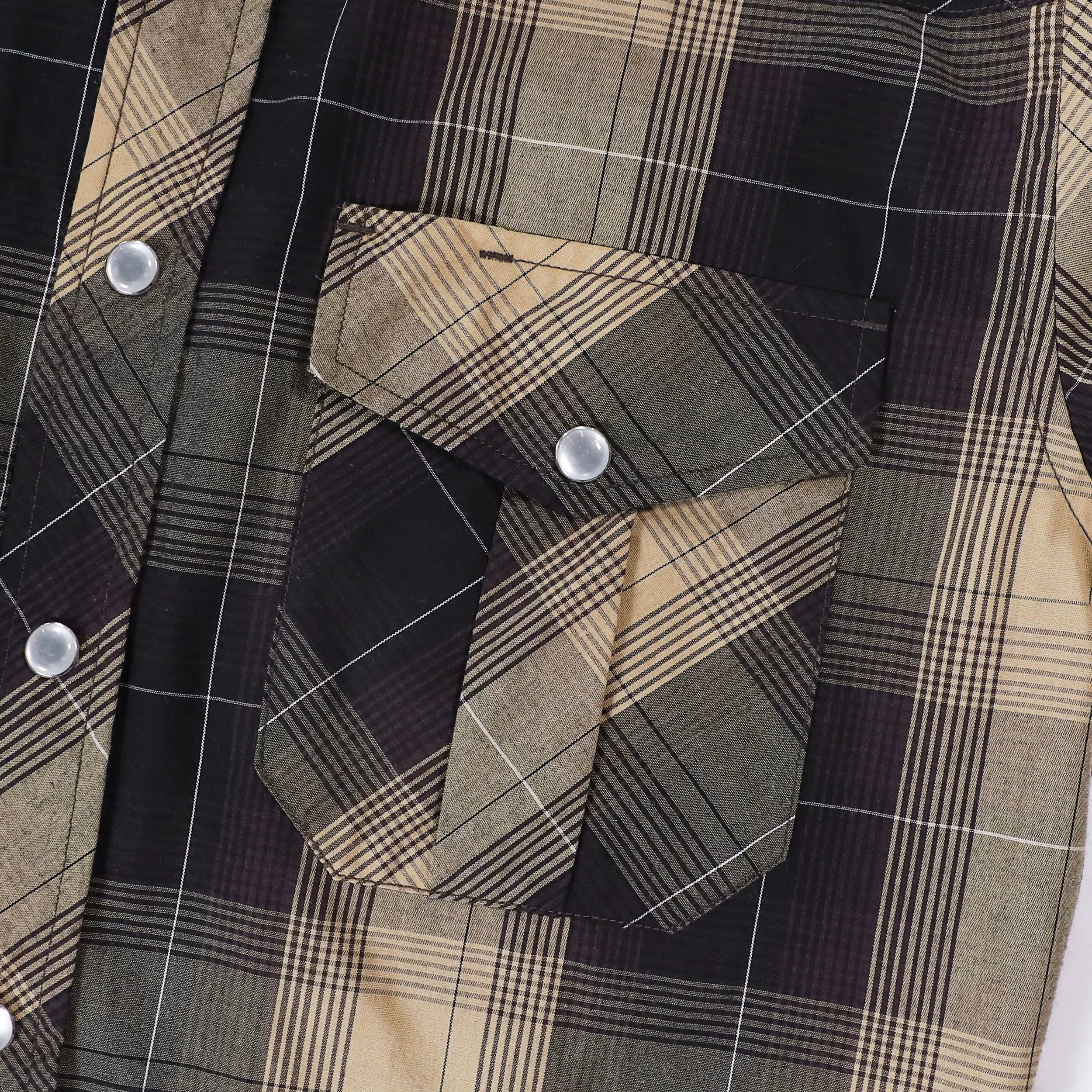 Women's Western Plaid Shirt – Lightweight Vintage Cowboy Shirt