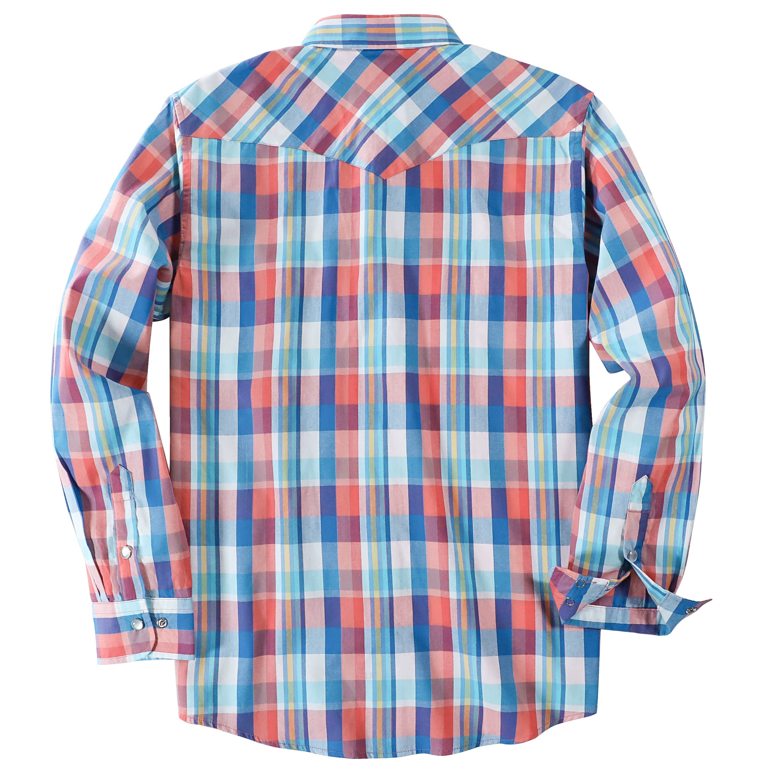 Men's Western Plaid Shirt – Lightweight Vintage Cowboy Shirt  