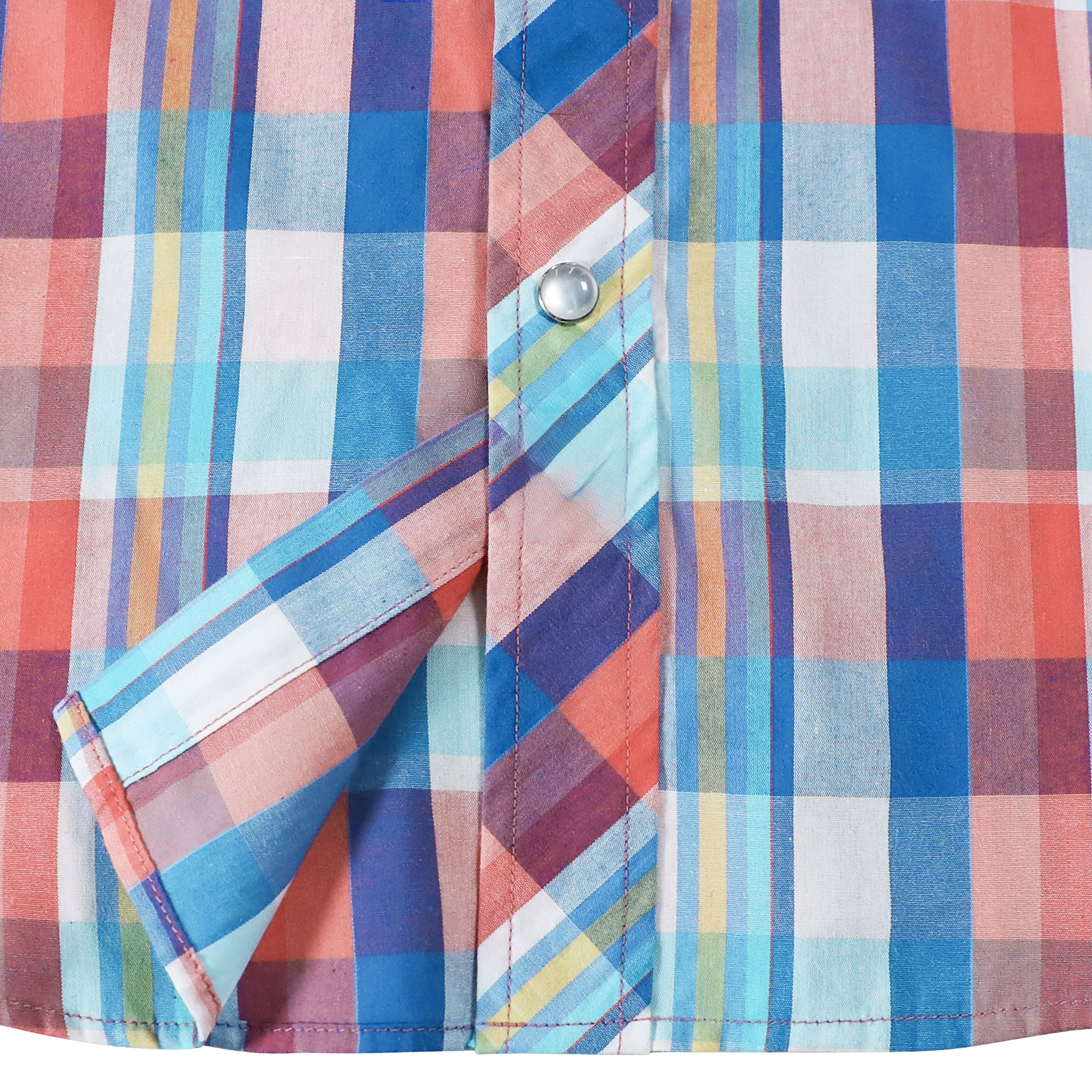 Men's Western Plaid Shirt – Lightweight Vintage Cowboy Shirt  