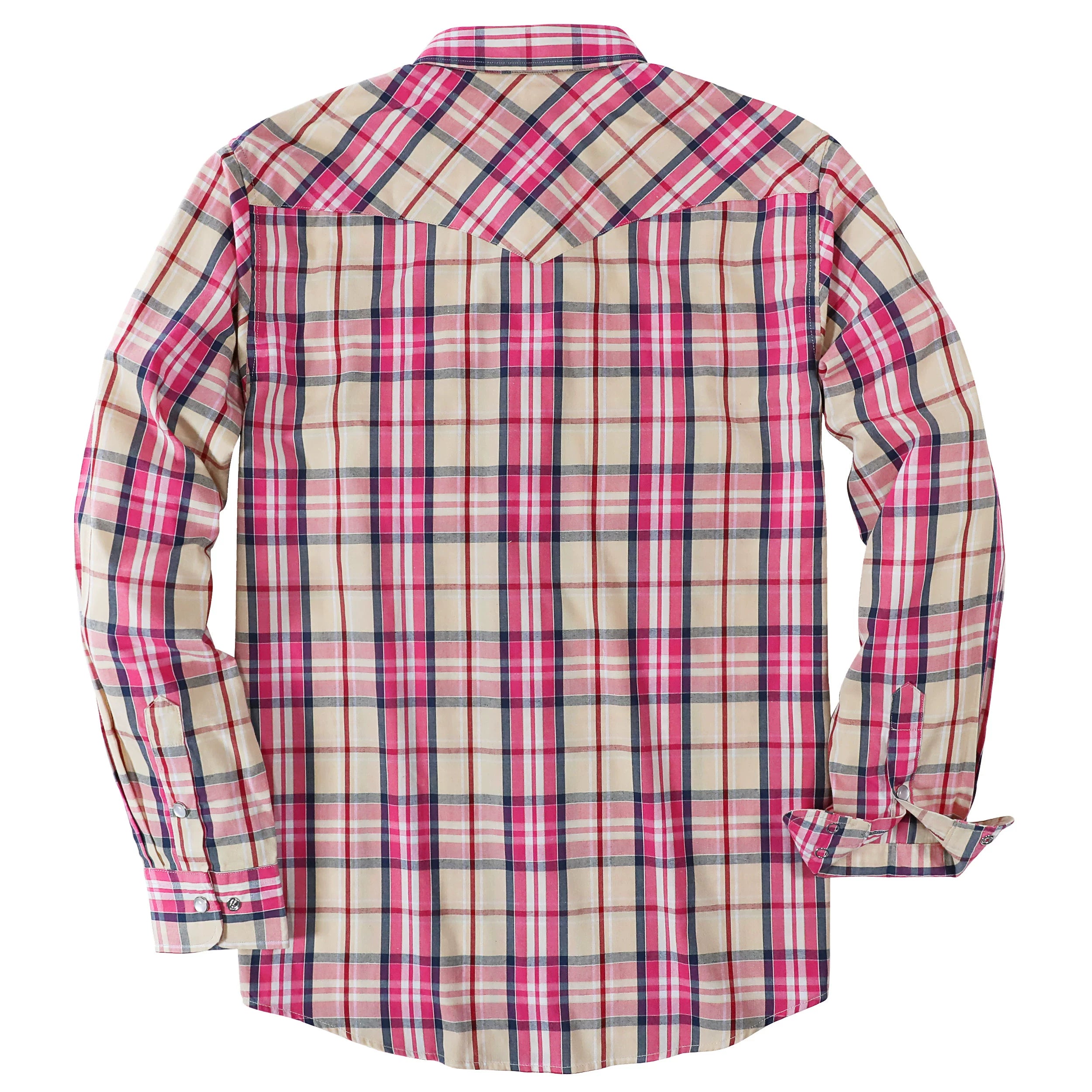Men's Western Plaid Shirt – Lightweight Vintage Cowboy Shirt  