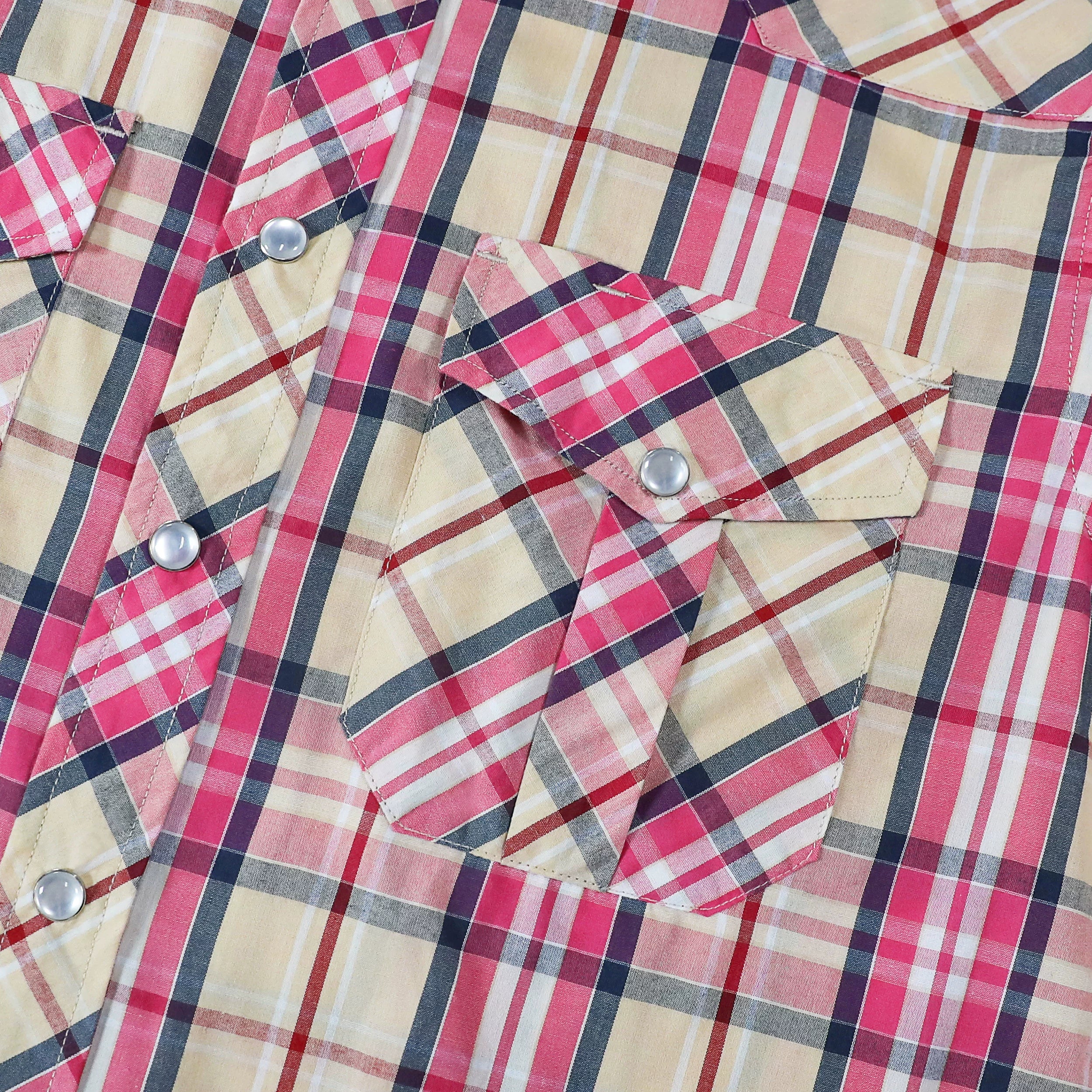 Men's Western Plaid Shirt – Lightweight Vintage Cowboy Shirt  