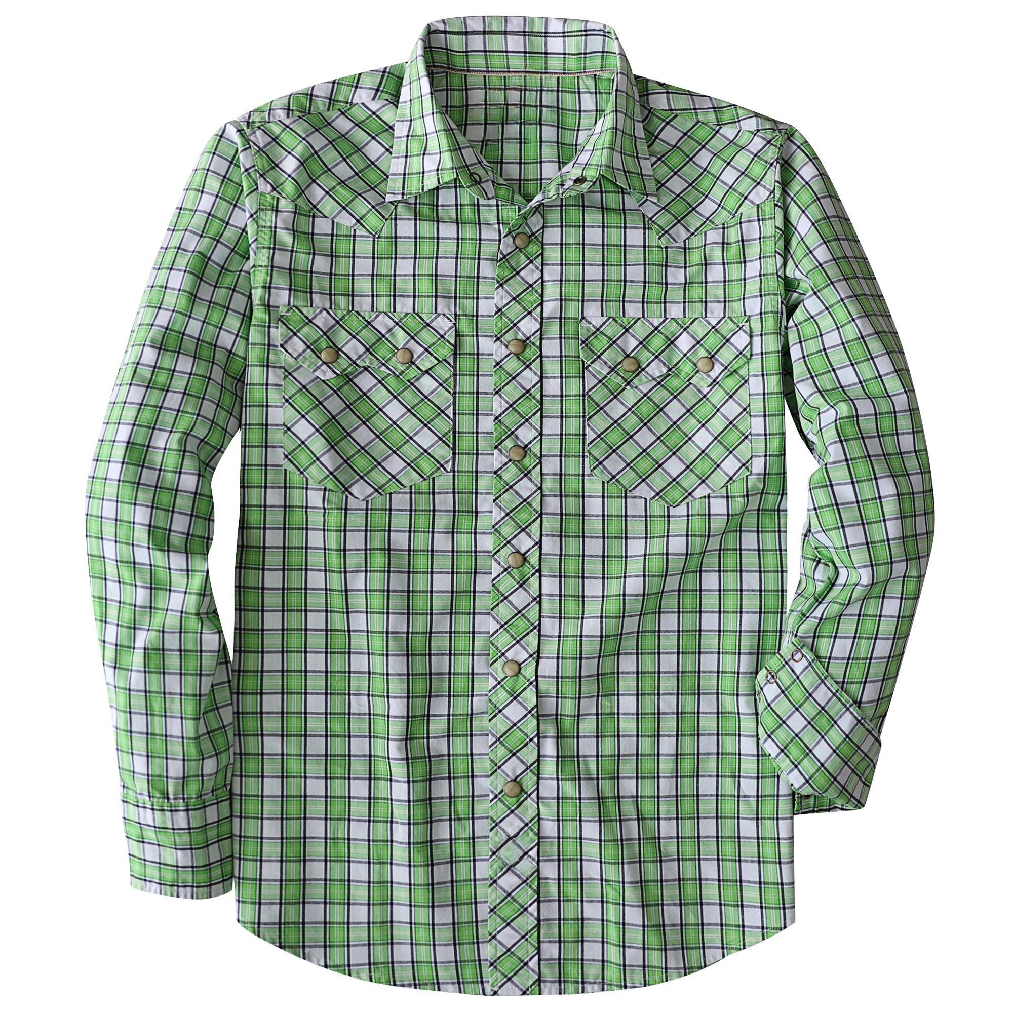 Women's Western Plaid Shirt – Lightweight Vintage Cowboy Shirt
