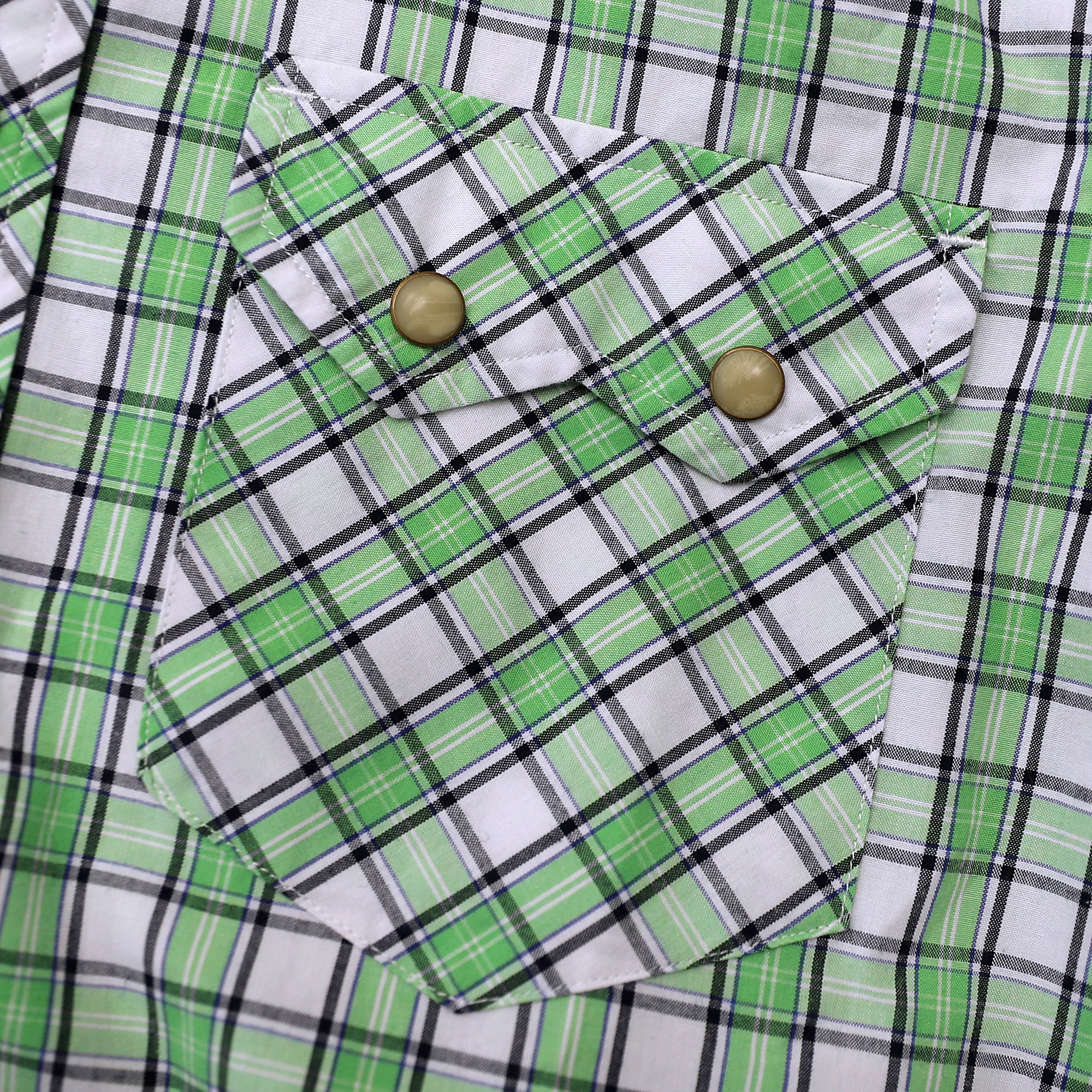 Women's Western Plaid Shirt – Lightweight Vintage Cowboy Shirt