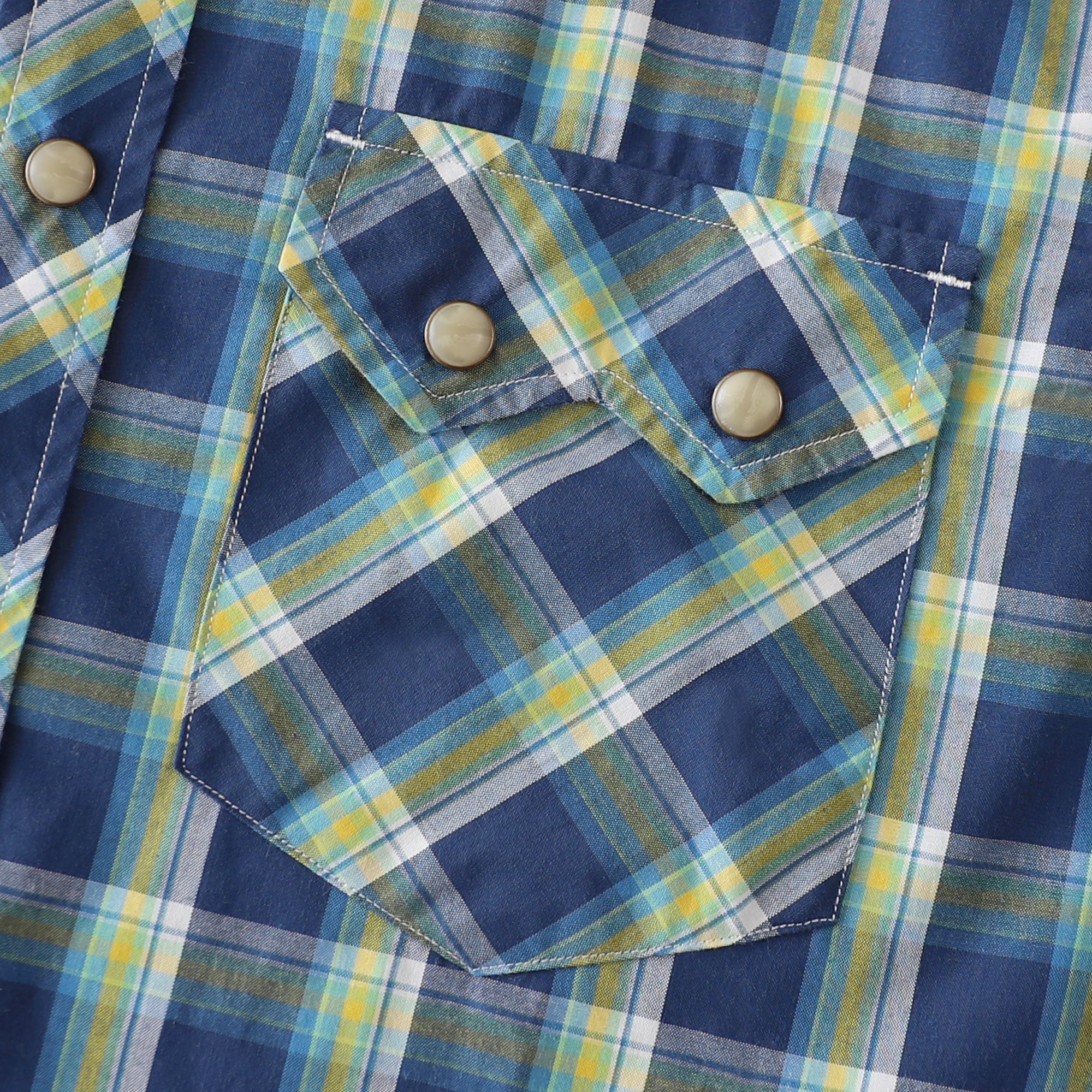Women's Western Plaid Shirt – Lightweight Vintage Cowboy Shirt