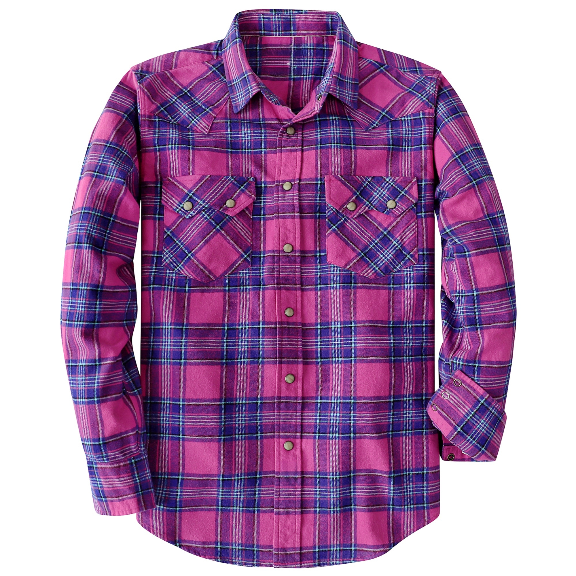 Men's Western Plaid Shirt – Lightweight Vintage Cowboy Shirt  