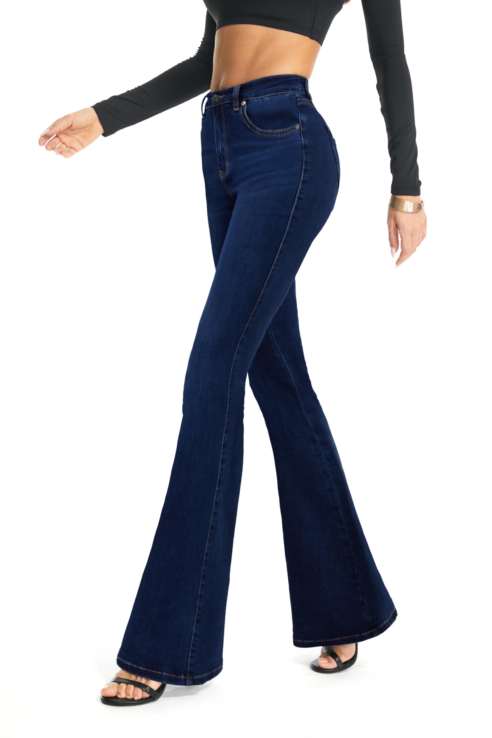 Totally Shaping Curvy Stretchy Bootcut Flare Denim Jeans