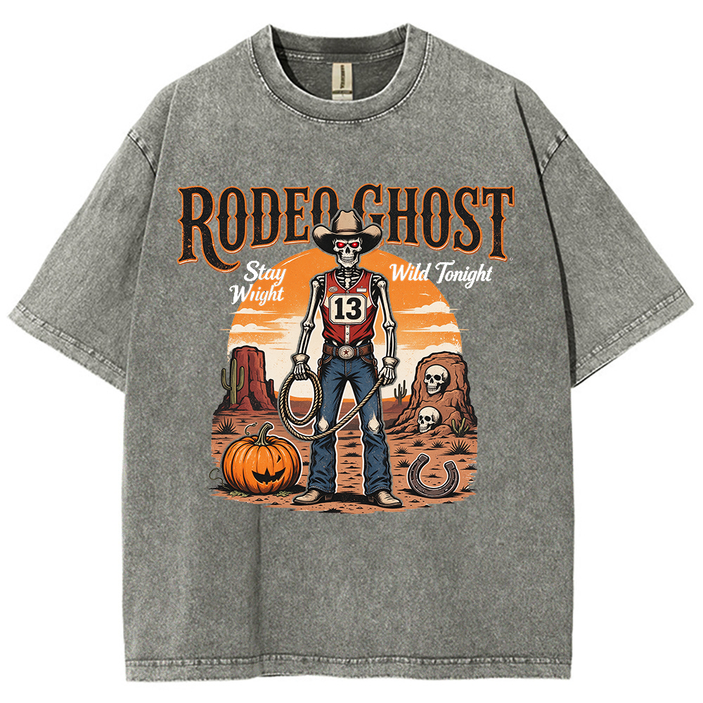 Retro Halloween Greeting T-Shirt / Western-Style Halloween T-Shirt