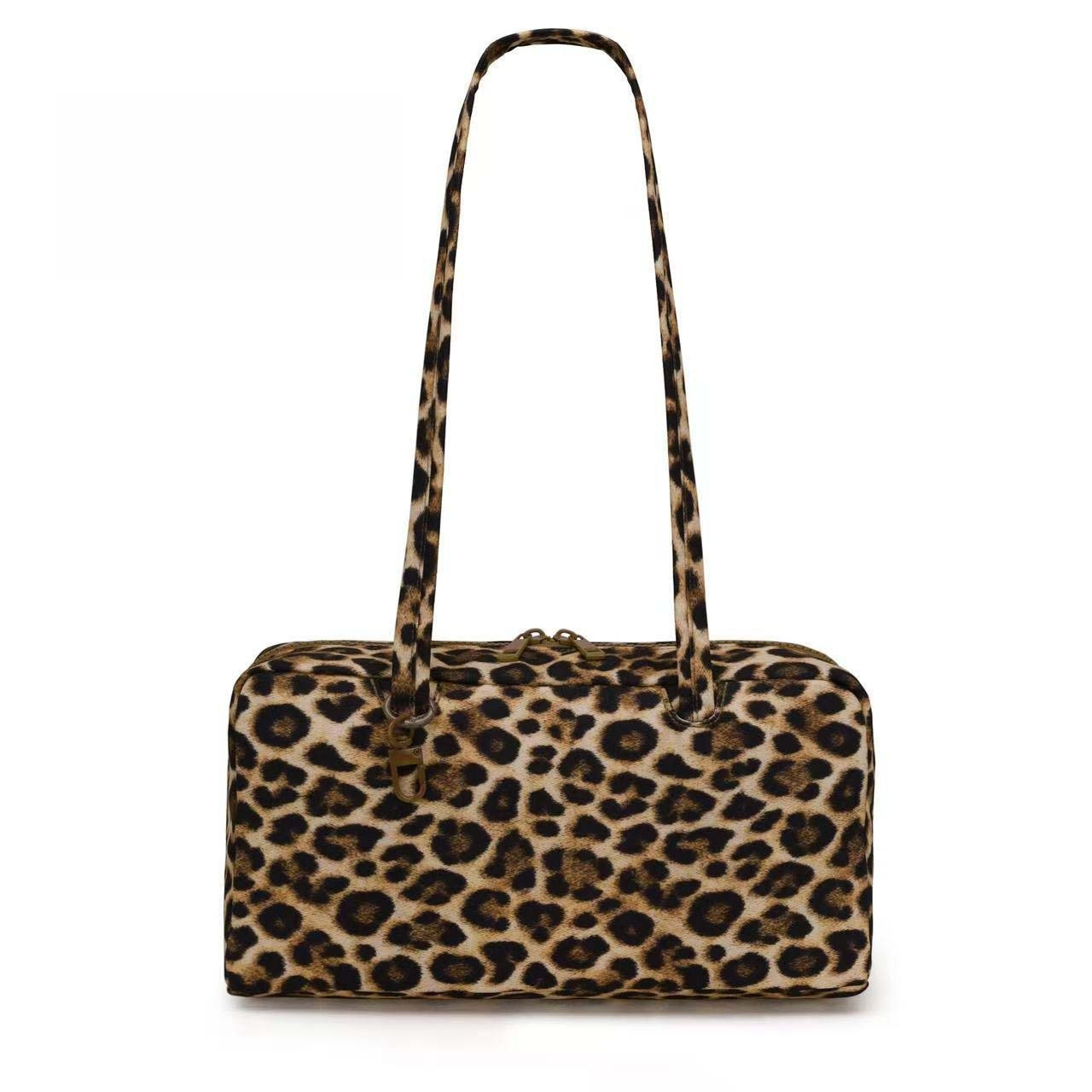 Casual Everyday Shoulder Bag For Women Large Rectangular Zip Closure Tote Purse