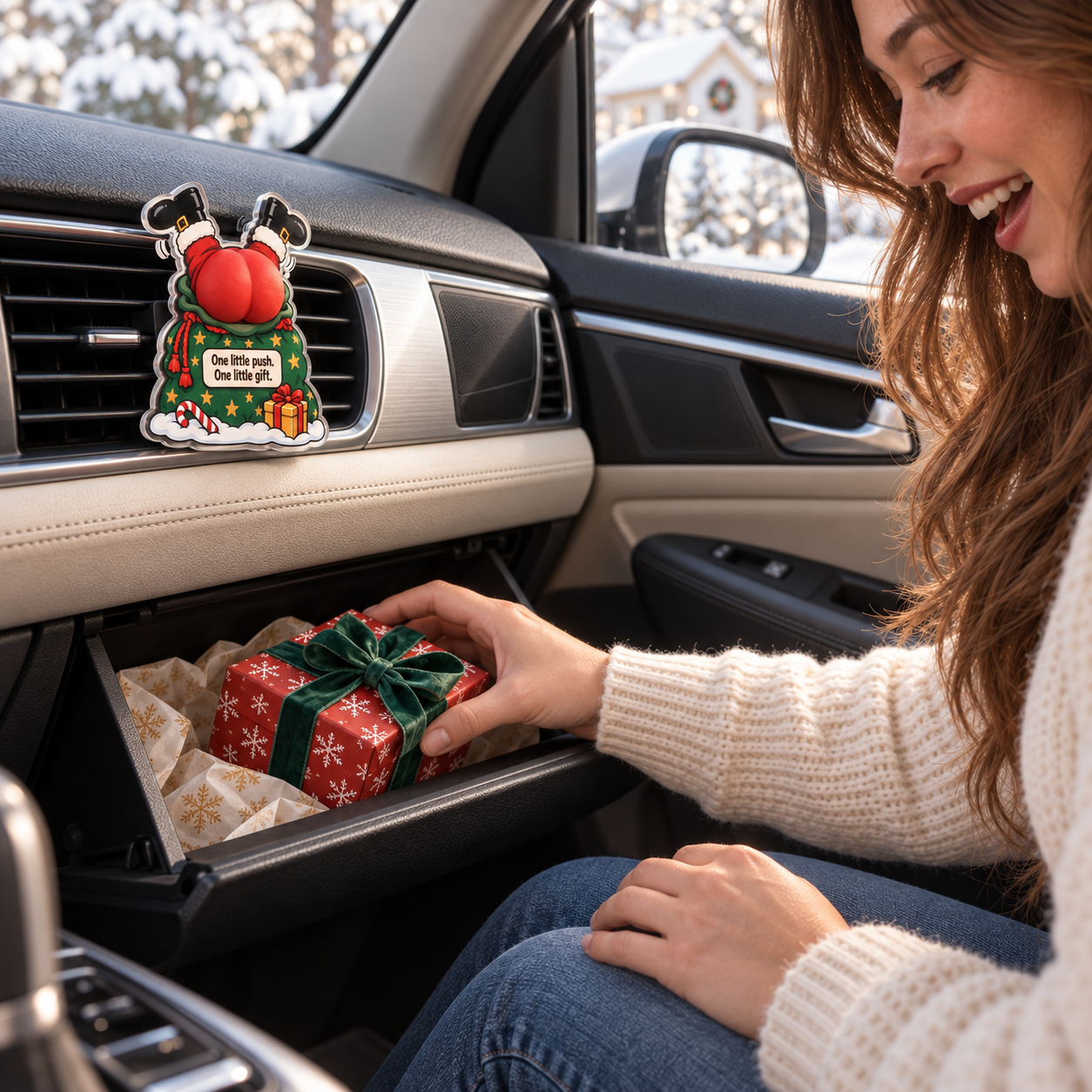 Santa Secret Gift Christmas car surprise