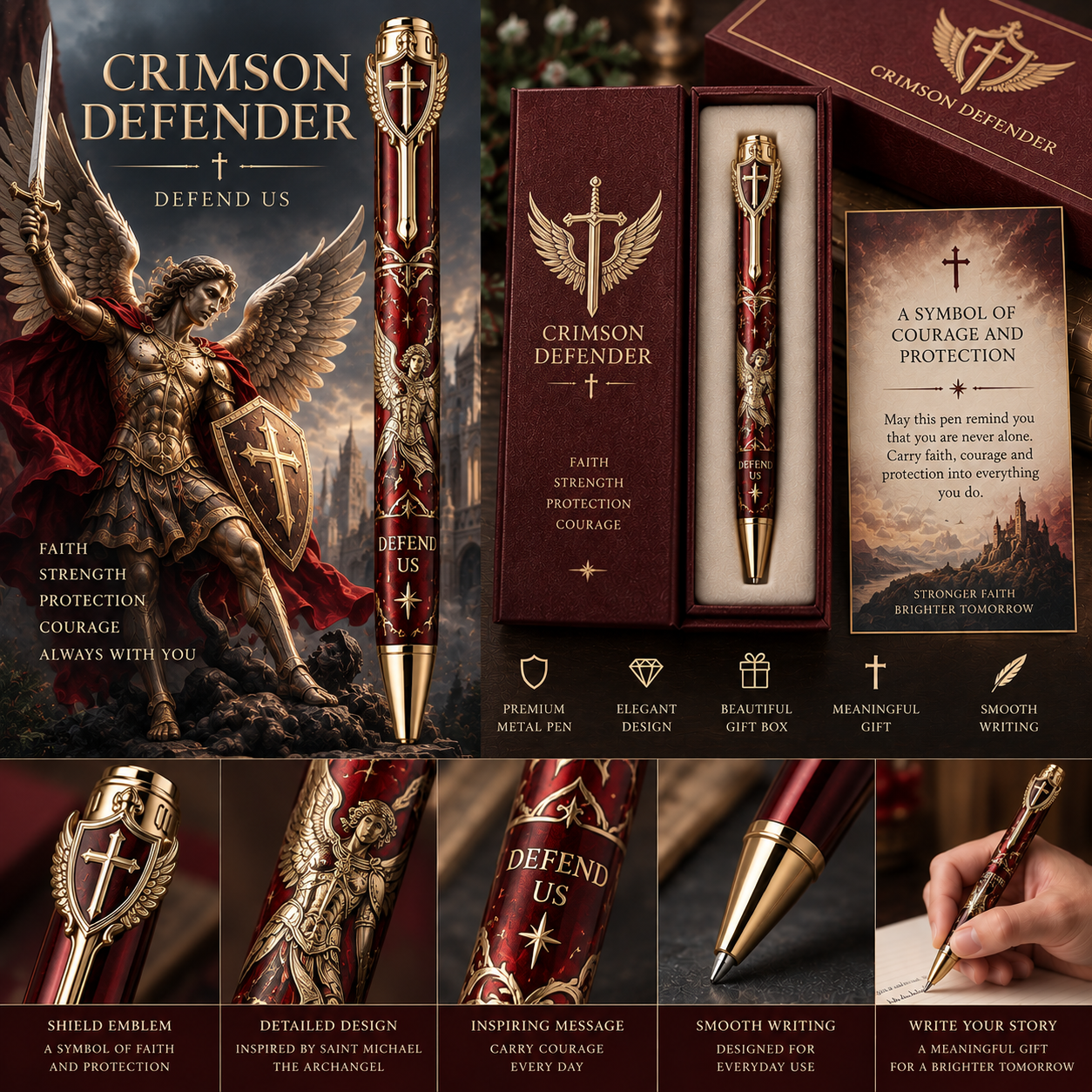 Guardian of Faith pen gift presentation