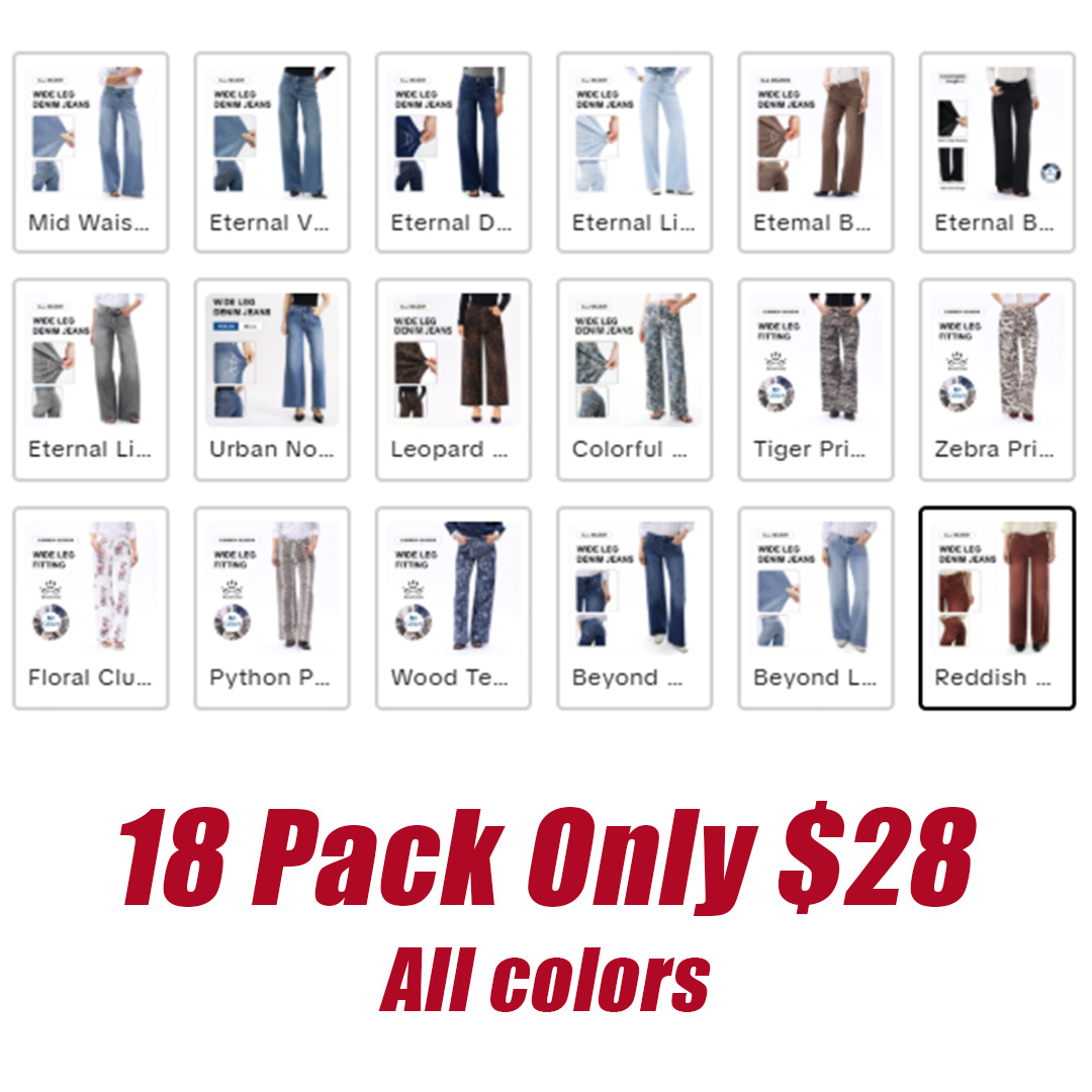 Wide Leg Raw Hem Jeans