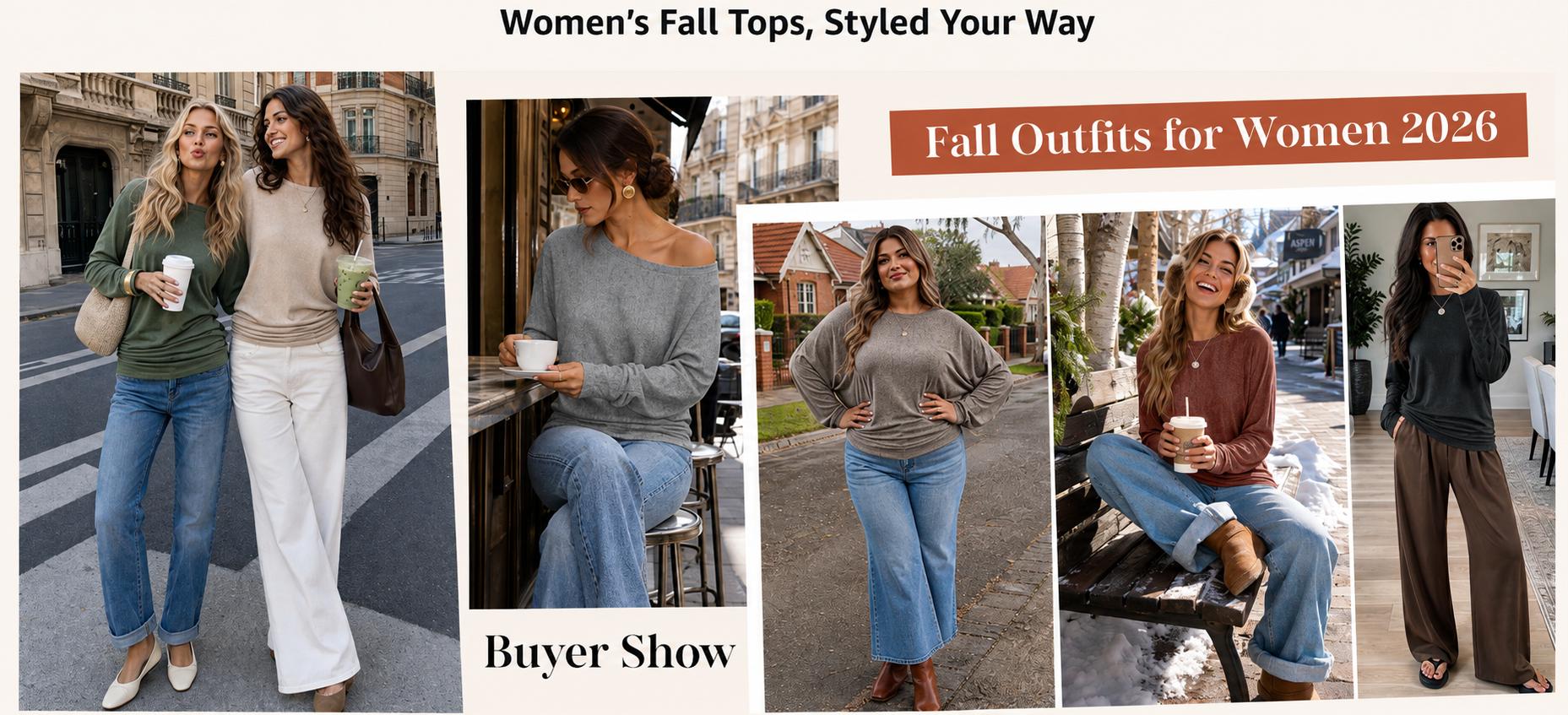 OFEEFAN  Womens Long Sleeve Shirts Ruched Hem Fall Tops Lightweight Sweaters