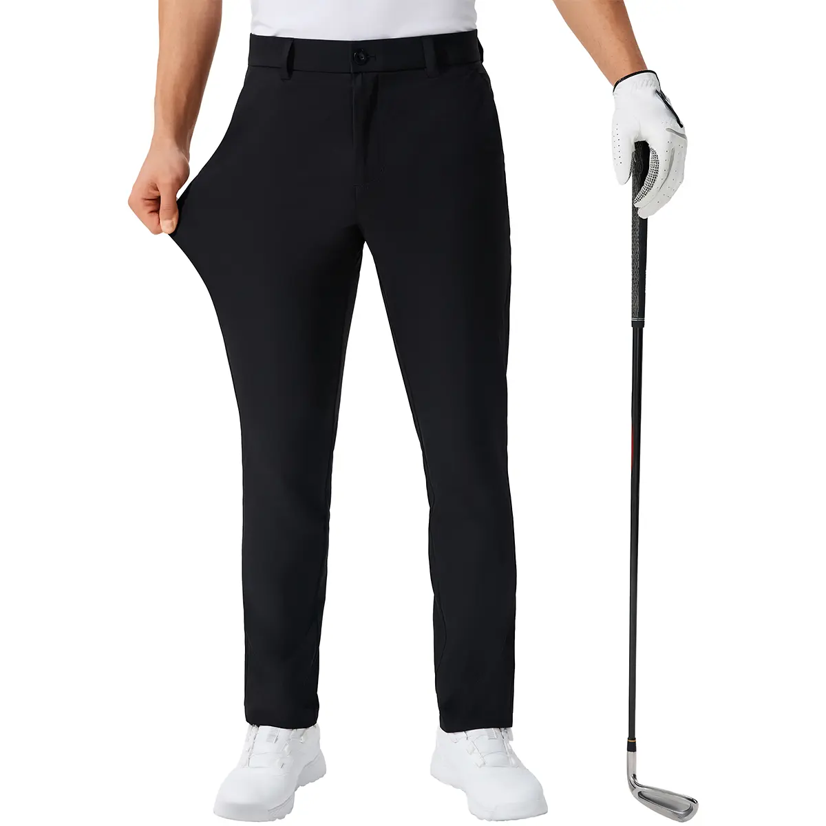 Men's Lightweight Golf Pants 30/32/34 Inch Inseam Breathable Quick Dry Work Trousers