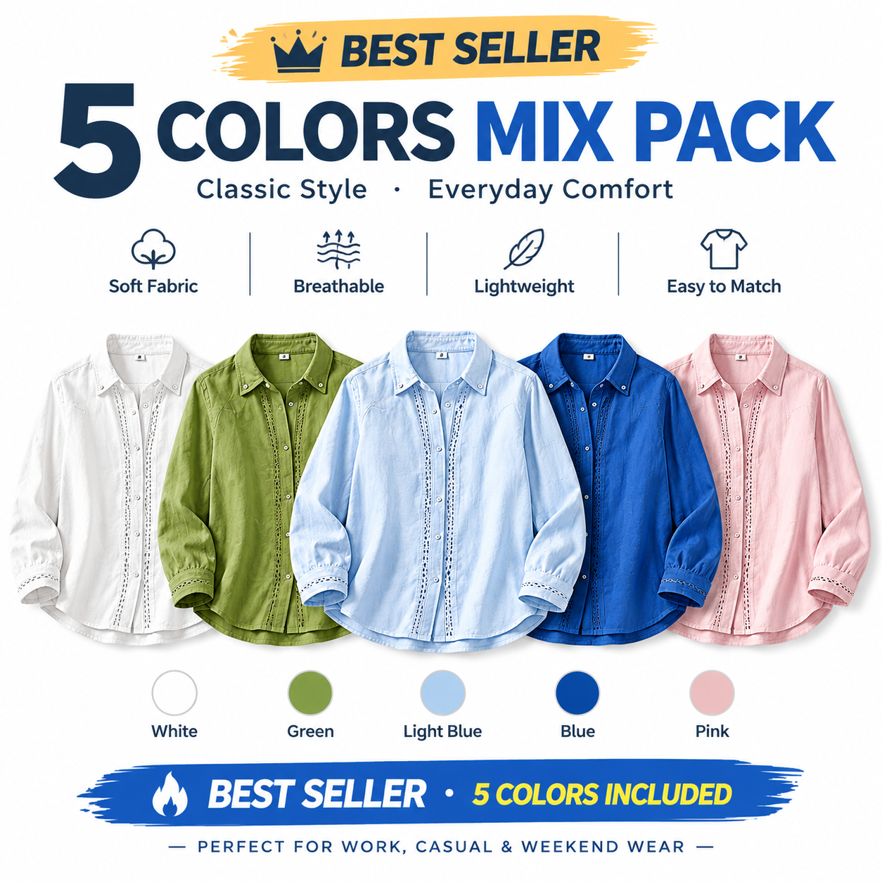 ✨New Arrival✨Women’s Casual Loose Long Sleeve Blouse