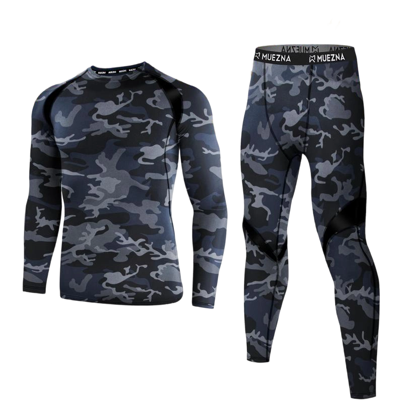 Men's Warmth-Preserving Jacket and Underwear Set - Underpants, Overalls, Long Pants - Base Layer Warmth-Resistant Fur Liner