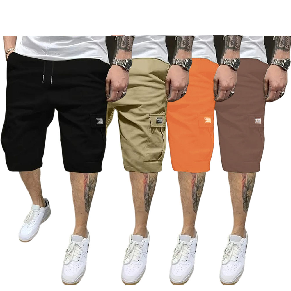 Men's Shorts Set - Slanted Pockets - Versatile Casual Wear