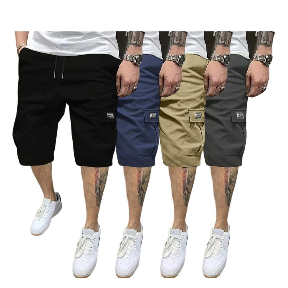 Men's Shorts Set - Slanted Pockets - Versatile Casual Wear