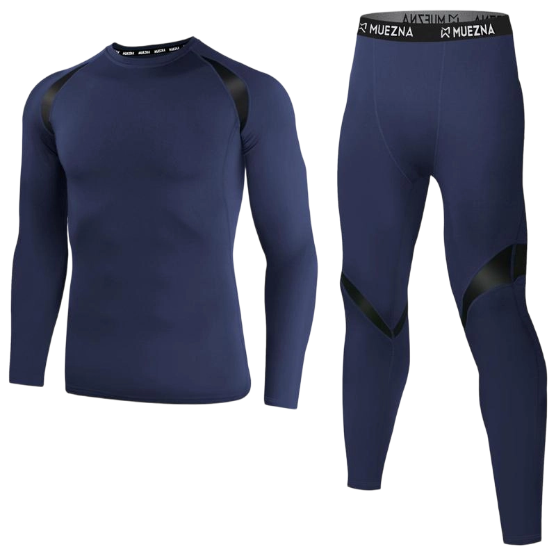 Men's Warmth-Preserving Jacket and Underwear Set - Underpants, Overalls, Long Pants - Base Layer Warmth-Resistant Fur Liner
