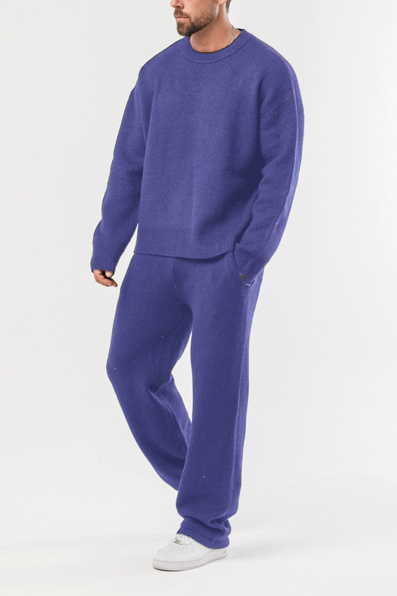 Men’s Classic Knit Sweater Set – Everyday Comfort Outfit
