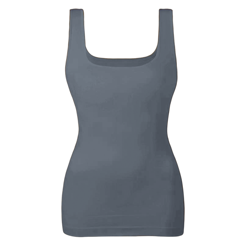 Women's Tummy Control Shapewear Tank Tops - Seamless Square Neck Compression Tops