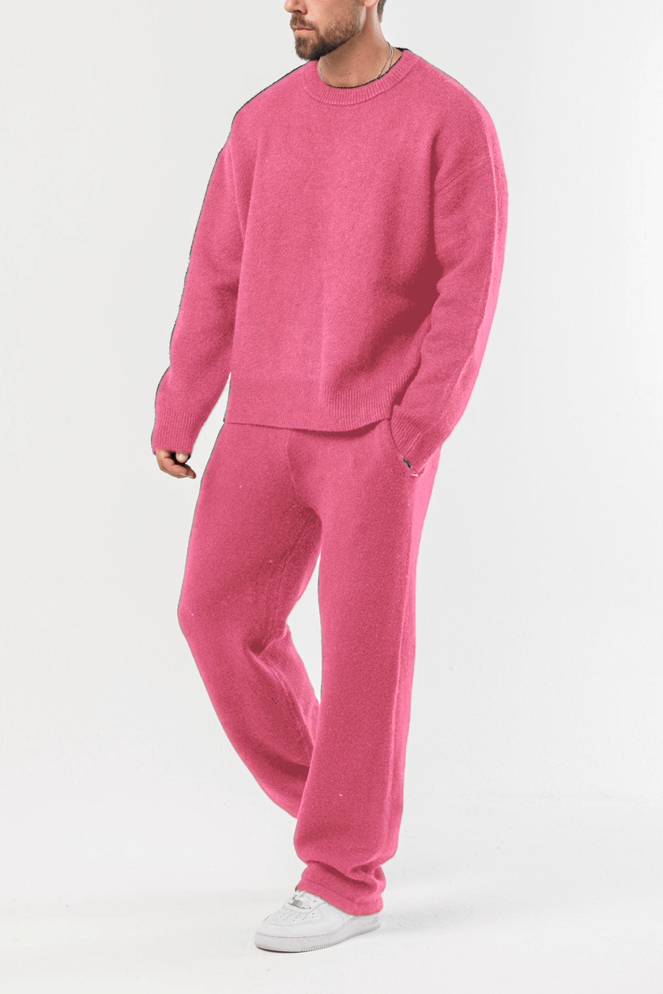 Men’s Classic Knit Sweater Set – Everyday Comfort Outfit