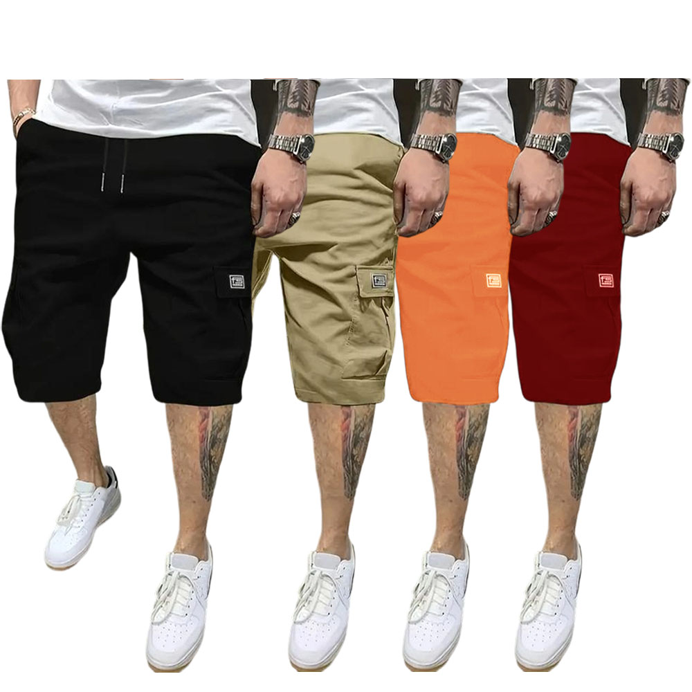 Men's Shorts Set - Slanted Pockets - Versatile Casual Wear