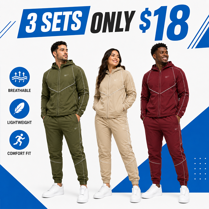 ⏰Men's 2-Piece All-Weather Performance Tracksuit