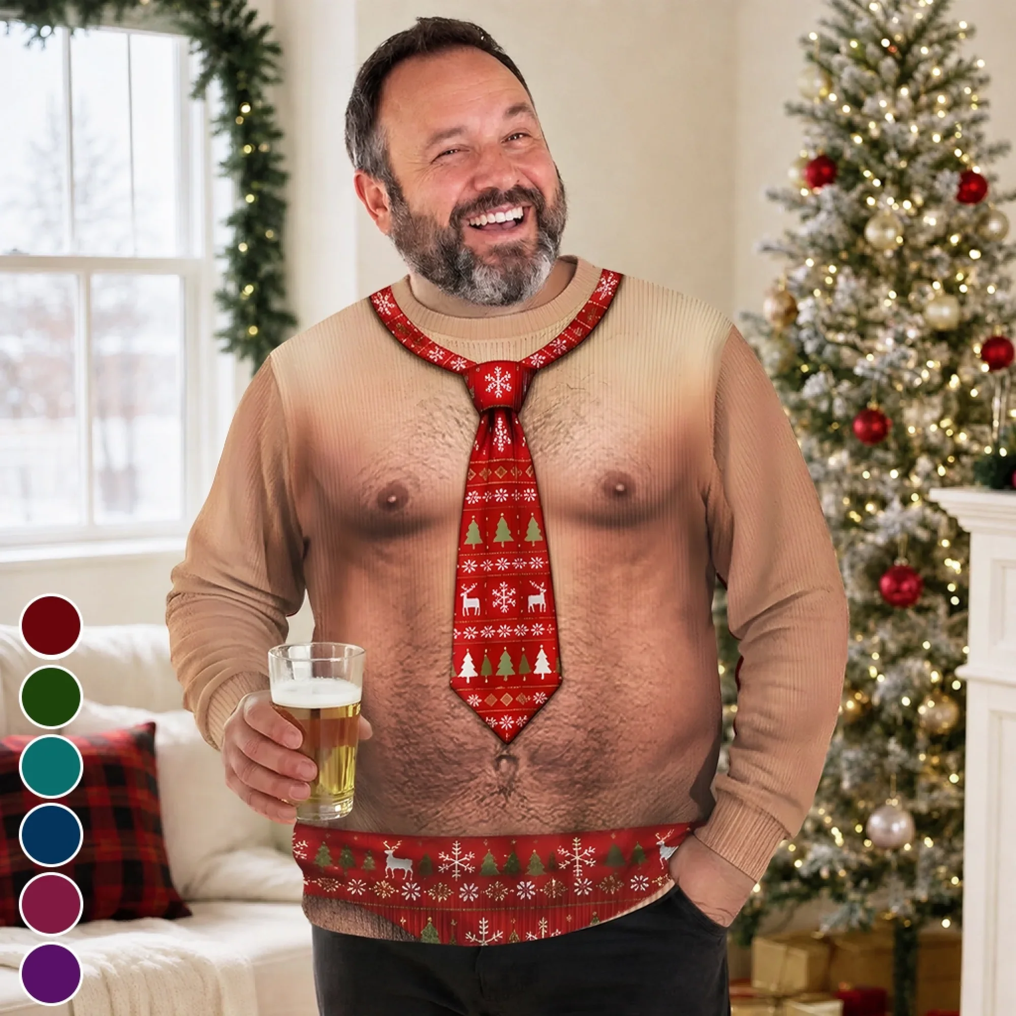 Custom Funny Ugly Sweatshirt - Personalized Christmas Birthday Gifts
