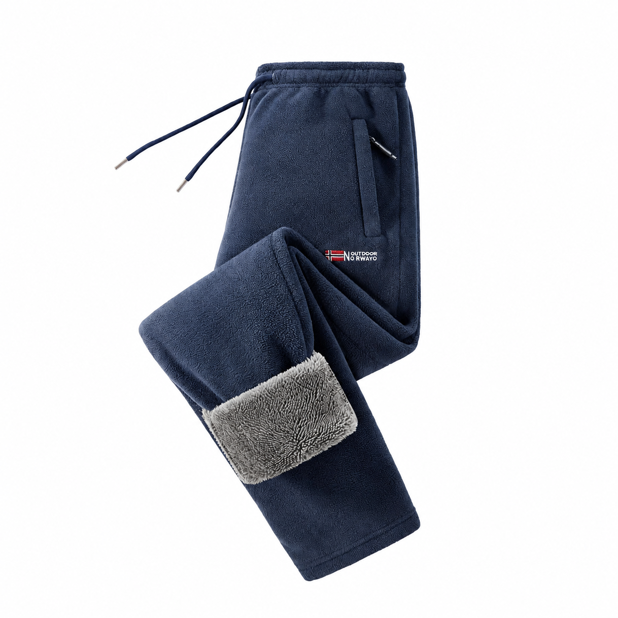 Men's Fleece-Lined Casual Jogger Pants – Winter Warm Drawstring Sweatpants with Pockets