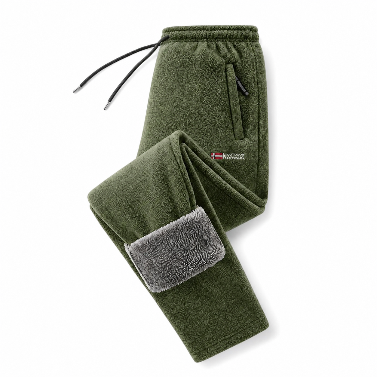 Men's Fleece-Lined Casual Jogger Pants – Winter Warm Drawstring Sweatpants with Pockets