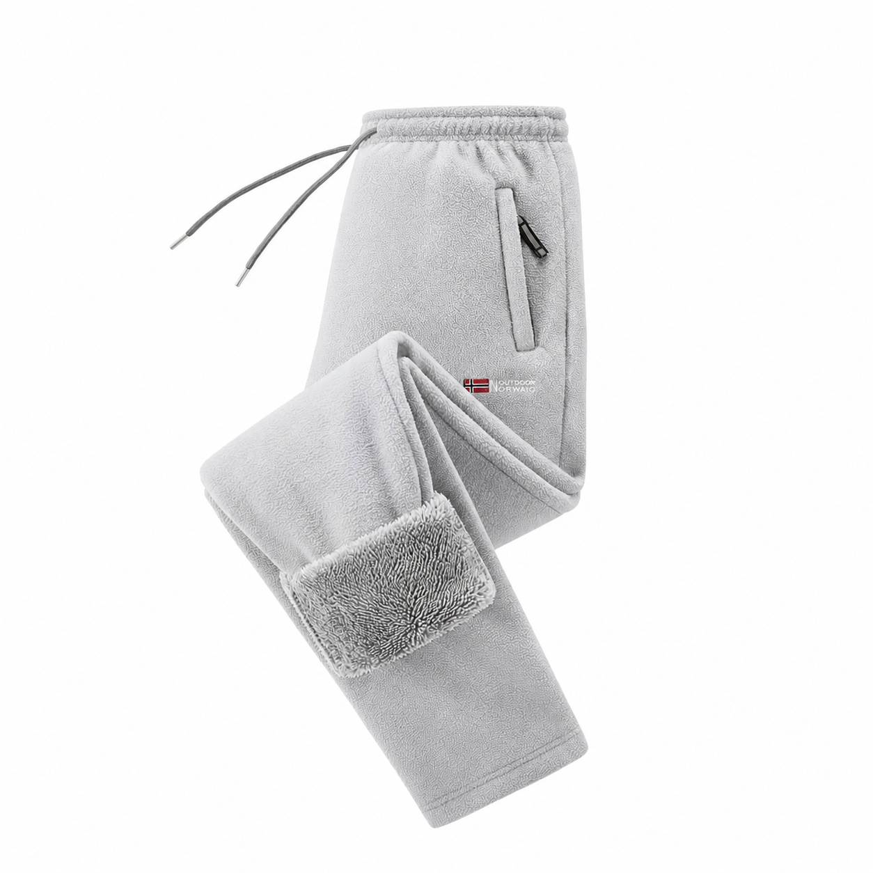 Men's Fleece-Lined Casual Jogger Pants – Winter Warm Drawstring Sweatpants with Pockets