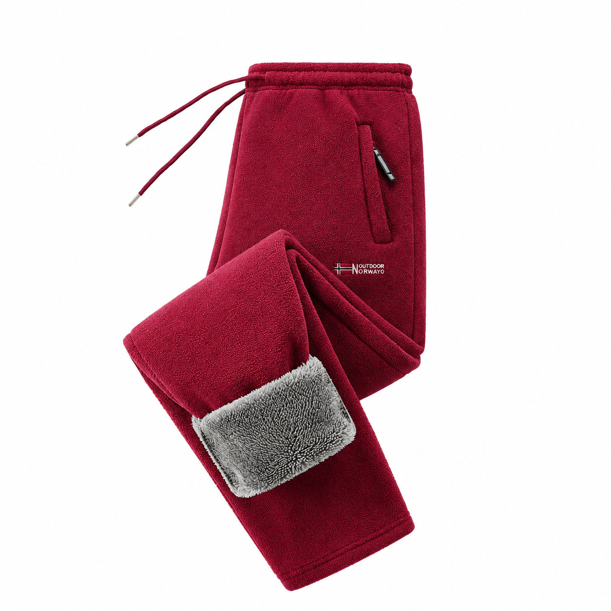 Men's Fleece-Lined Casual Jogger Pants – Winter Warm Drawstring Sweatpants with Pockets