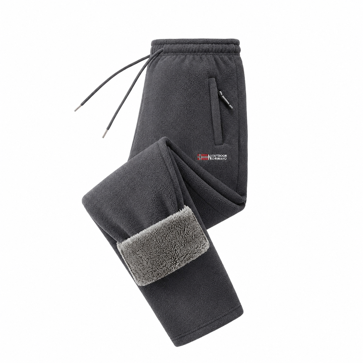 Men's Fleece-Lined Casual Jogger Pants – Winter Warm Drawstring Sweatpants with Pockets