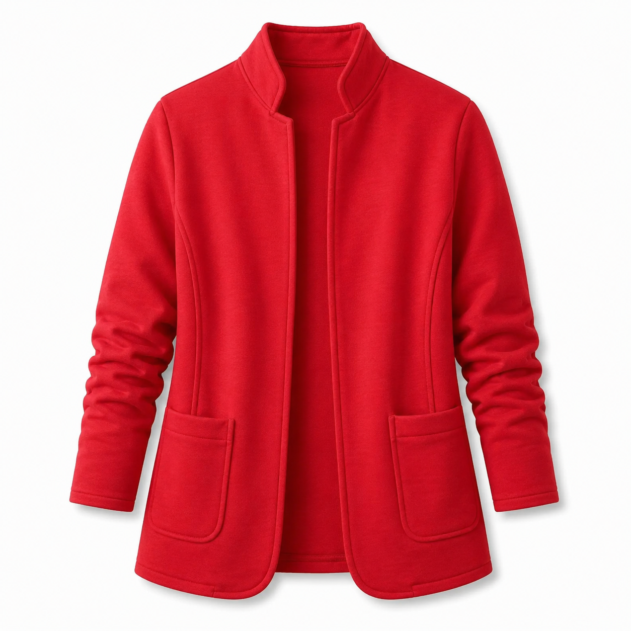 Women's Stand-Collar Sweat-Style Blazer