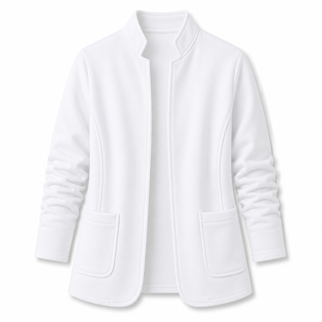 Women's Stand-Collar Sweat-Style Blazer