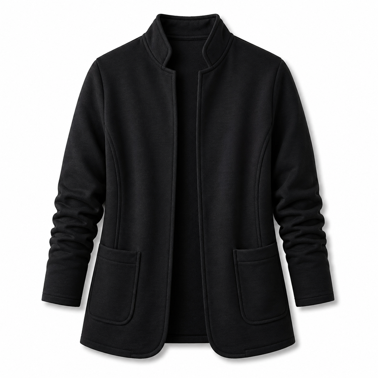 Women's Stand-Collar Sweat-Style Blazer