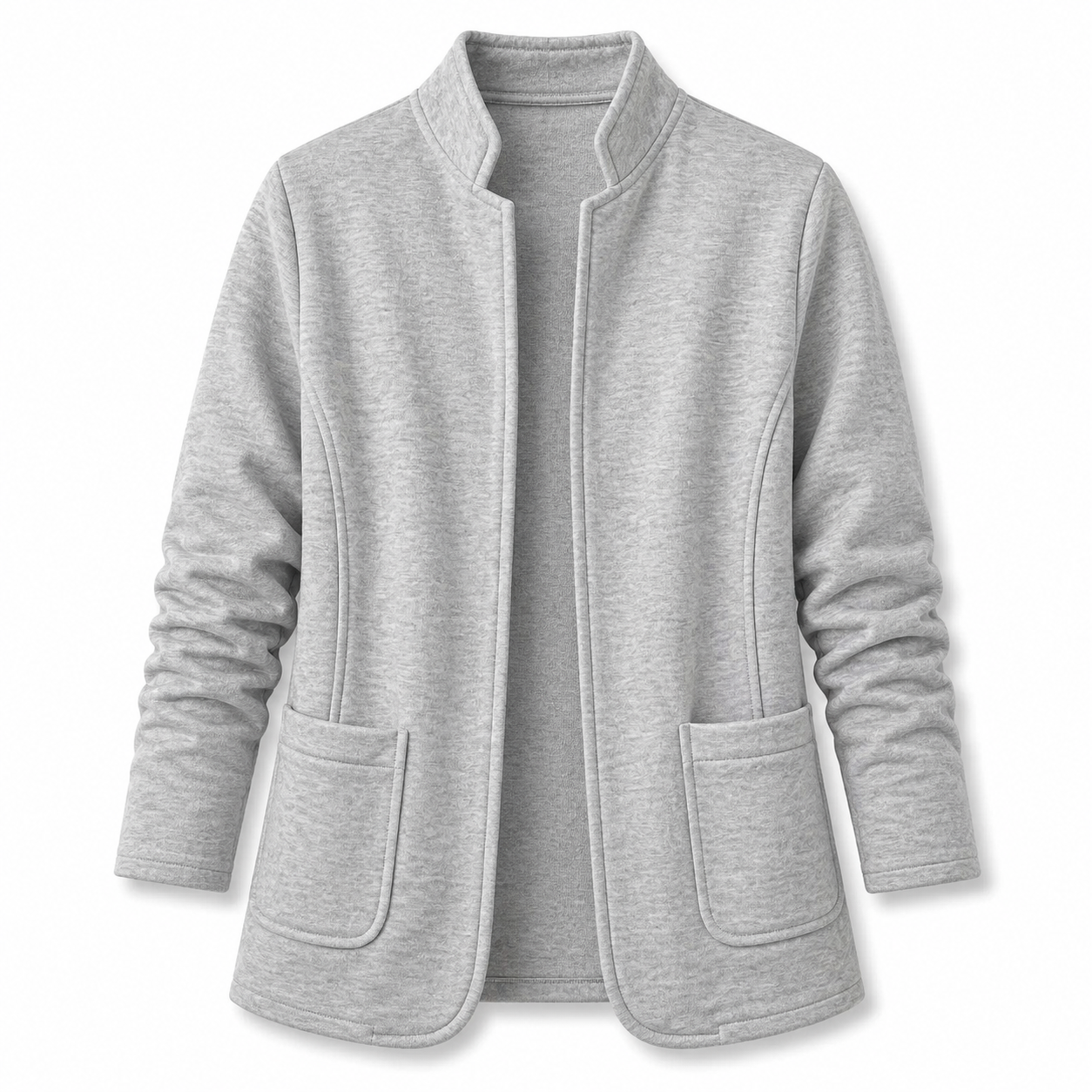 Women's Stand-Collar Sweat-Style Blazer