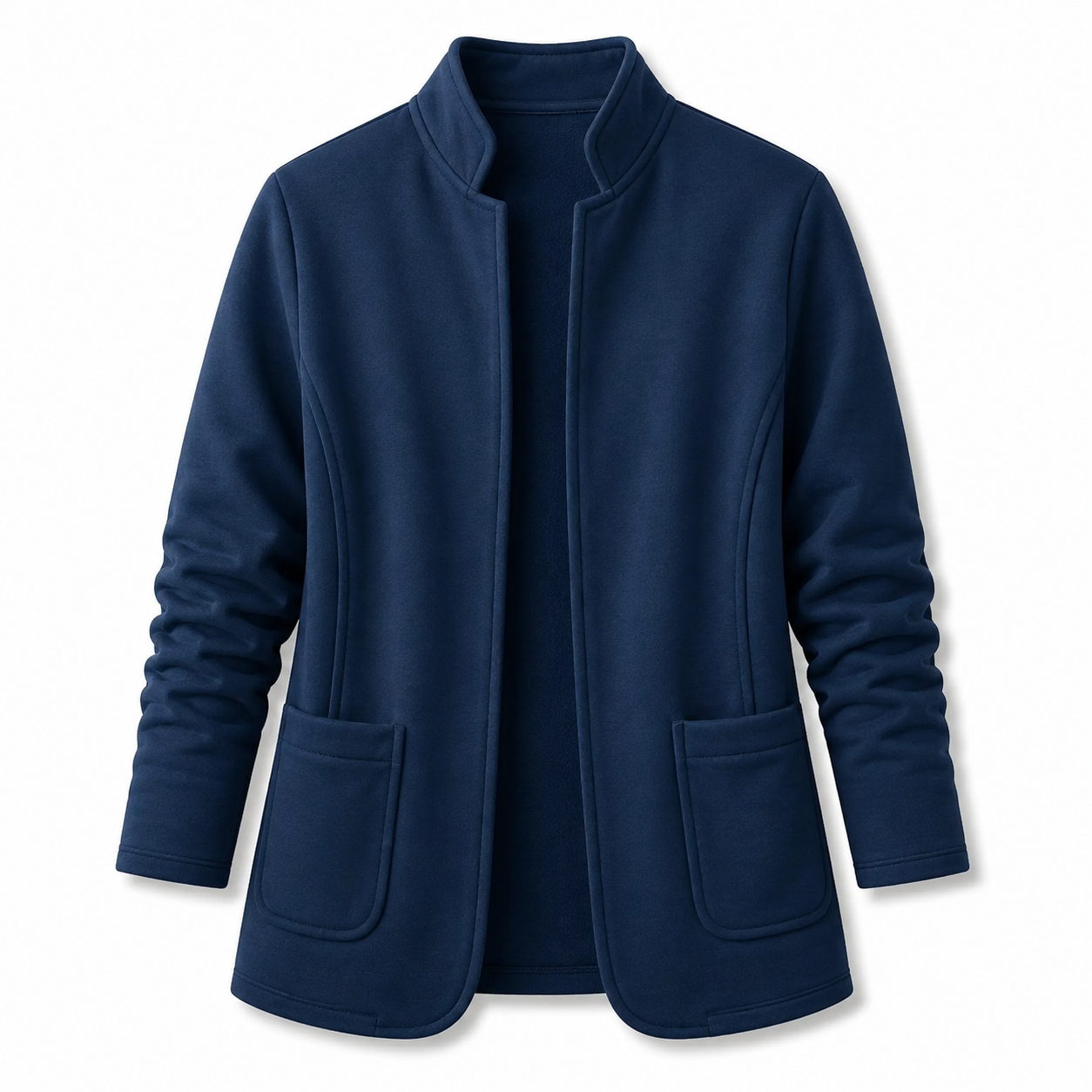 Women's Stand-Collar Sweat-Style Blazer