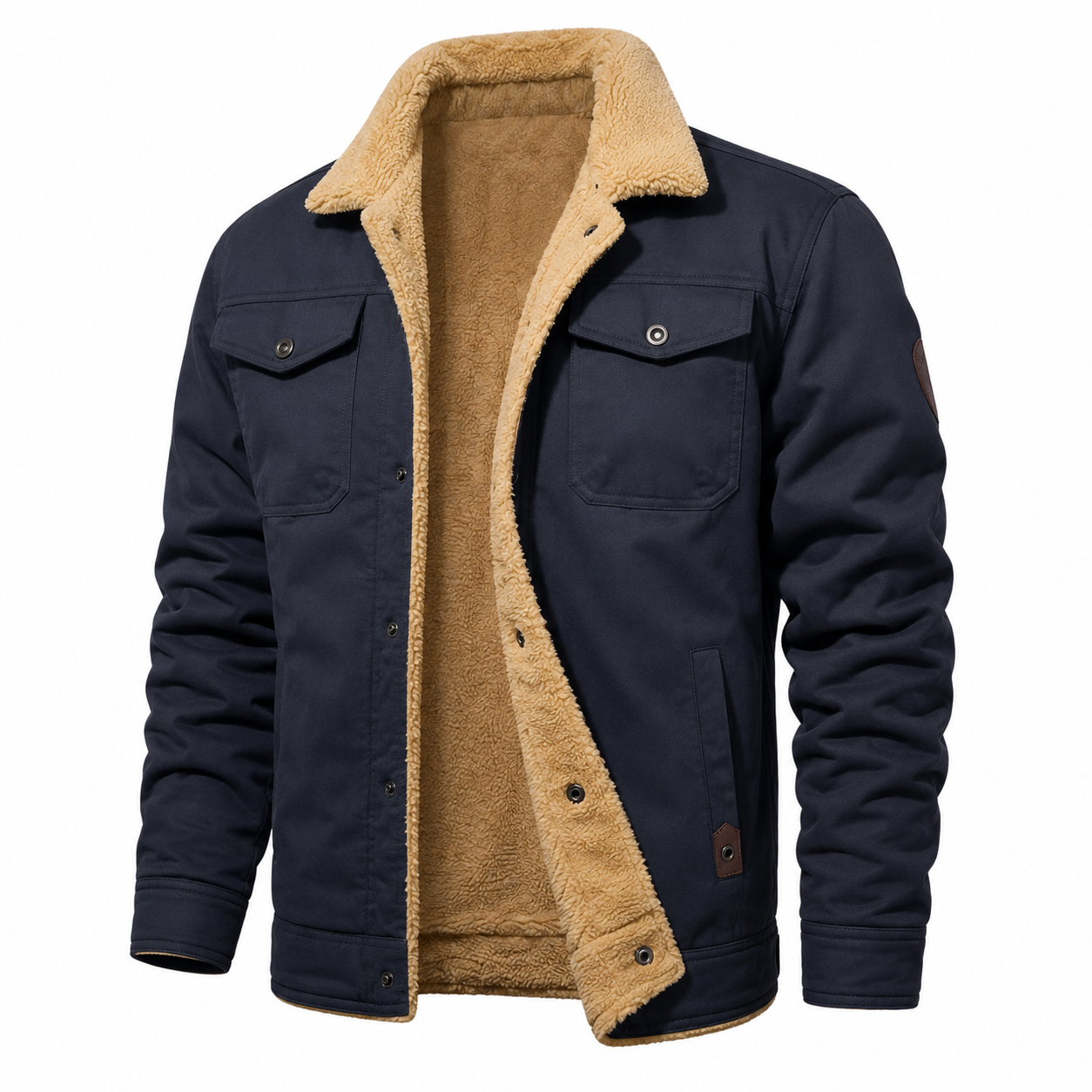🔥Men's Sherpa Lined Winter Trucker Jacket