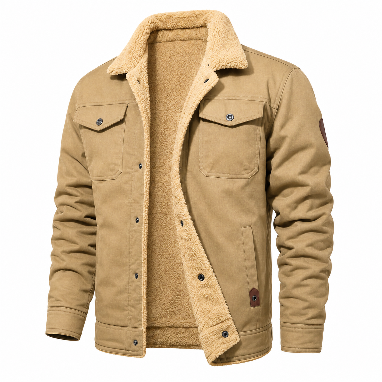 🔥Men's Sherpa Lined Winter Trucker Jacket