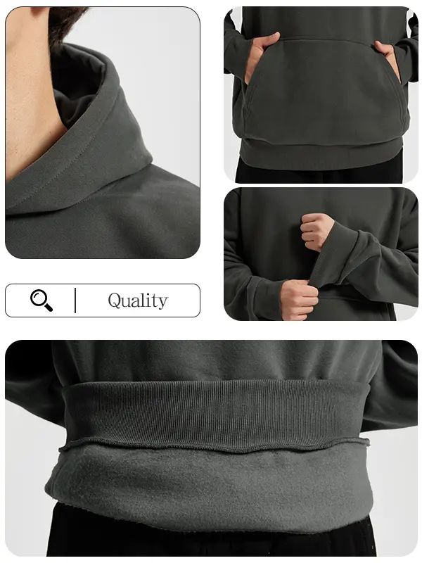Cotton Blend Pullover Hoodie – Regular Fit, Soft & Breathable Everyday Essential