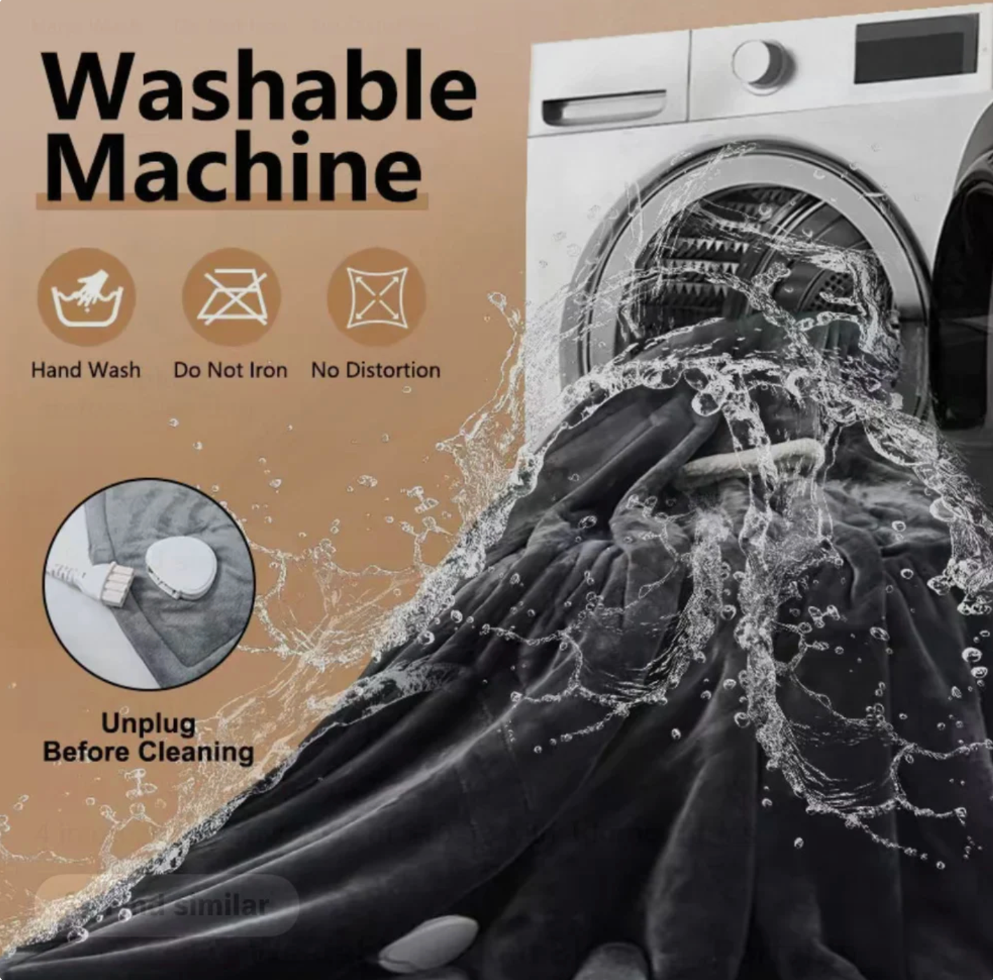 Wearable Electric Clothing With Sleeve And Foot Pockets 5 Heating Levels And Long Heating Times