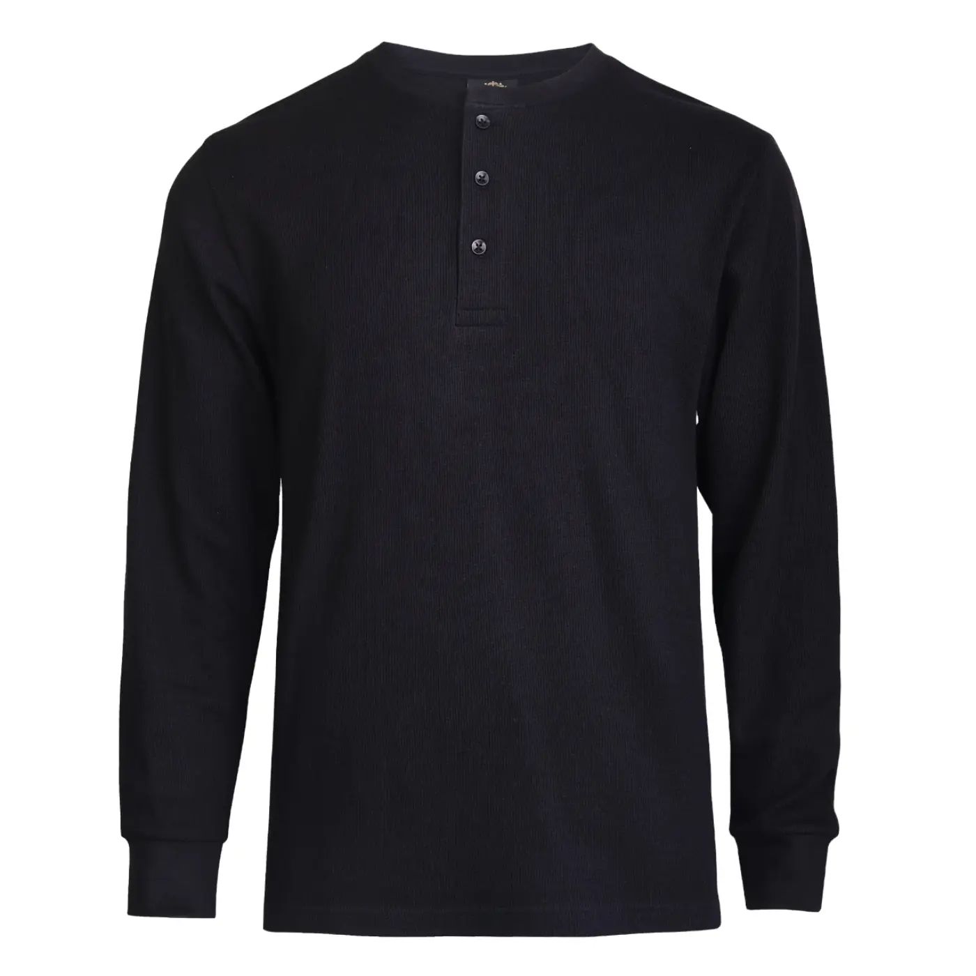 Men's Waffle-Knit Thermal Henley Shirt – Breathable Long Sleeve Casual Pullover