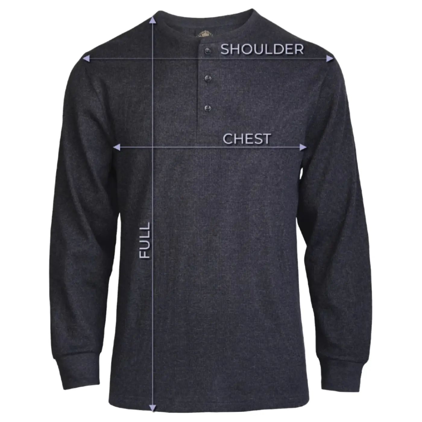 Men's Waffle-Knit Thermal Henley Shirt – Breathable Long Sleeve Casual Pullover