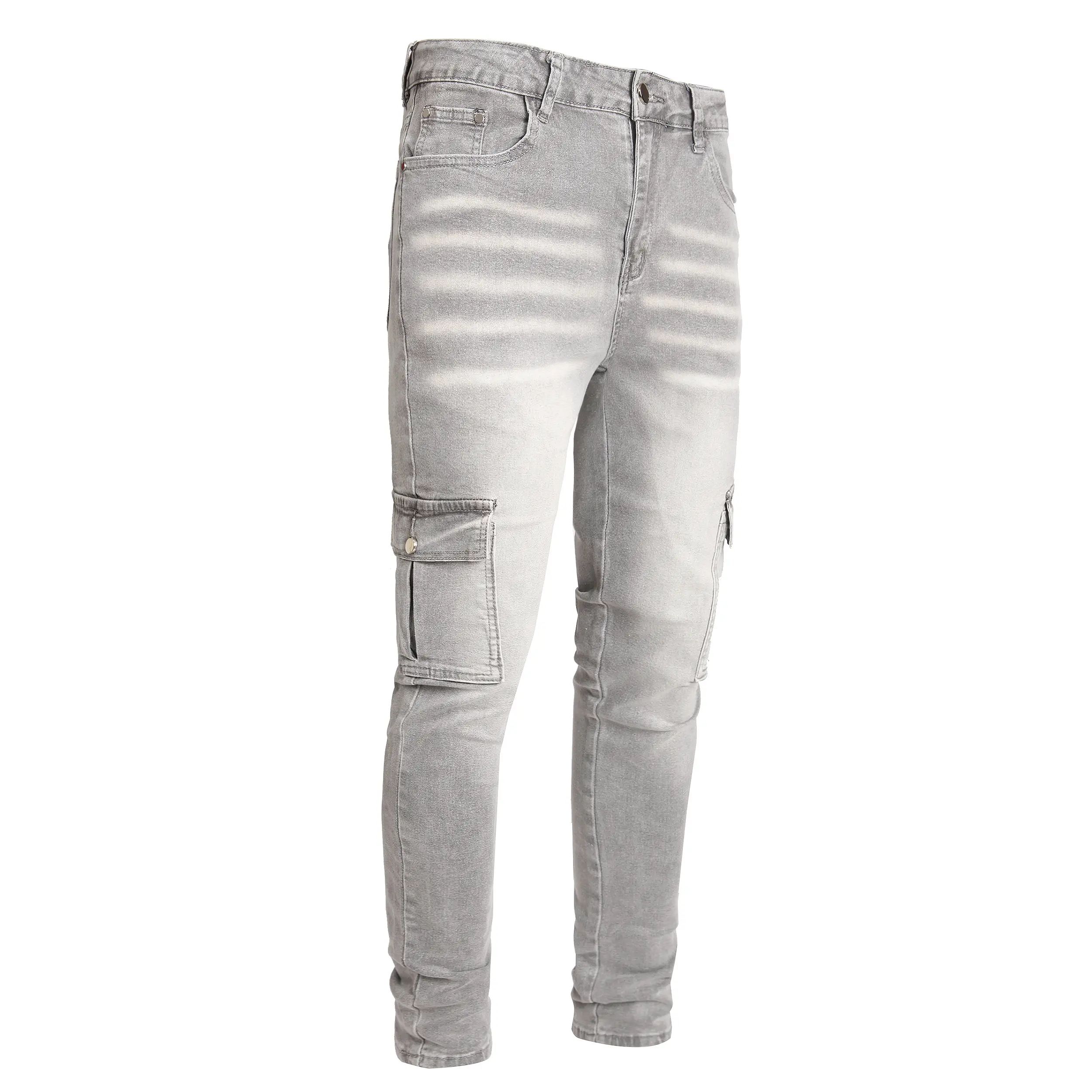 Men's Stretchy Skinny Denim Jeans - Elastized Comfort Waist