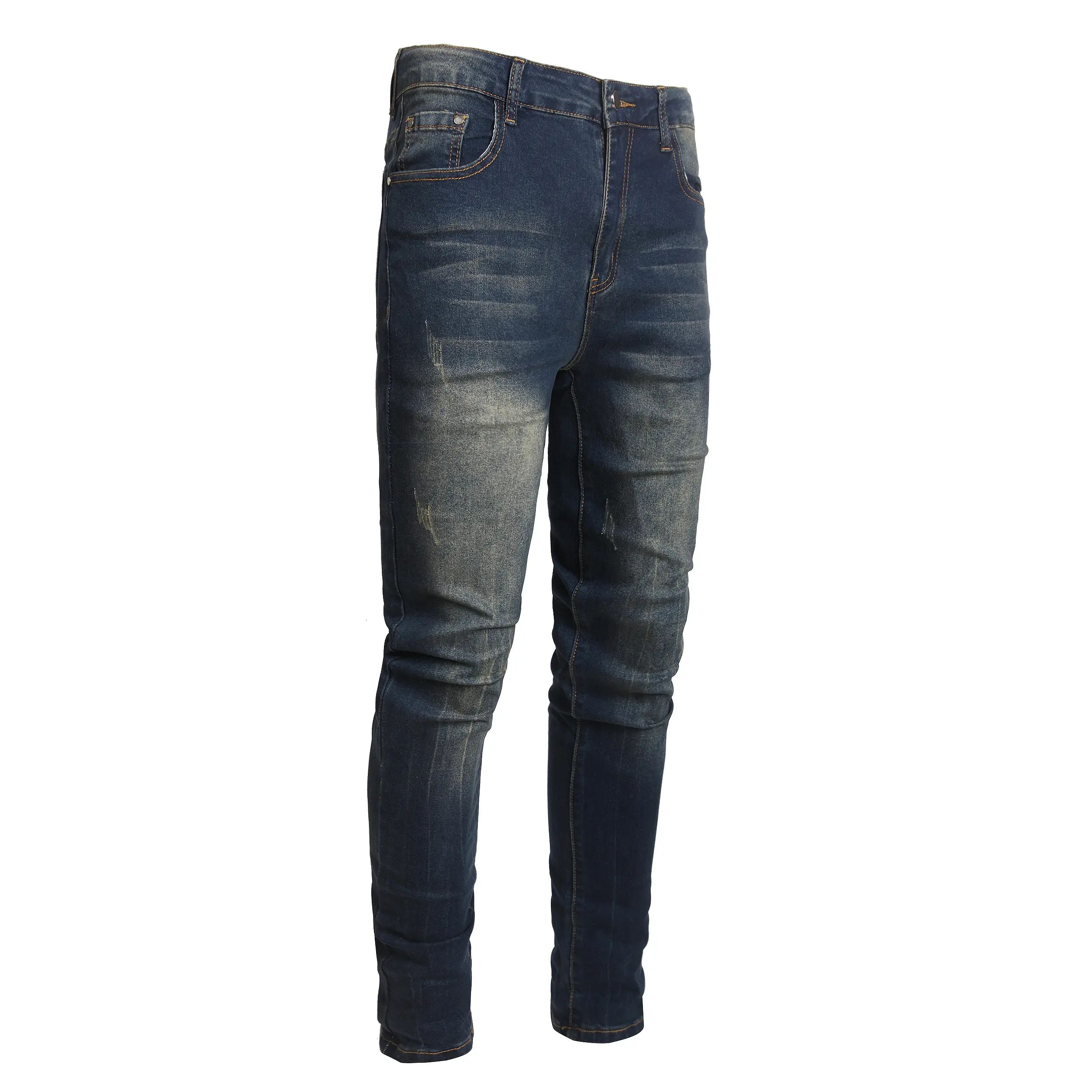 Men's Stretchy Skinny Denim Jeans - Elastized Comfort Waist
