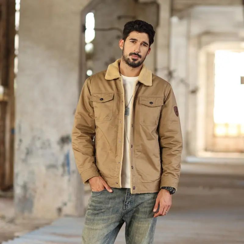 Men's Sherpa Lined Winter Trucker Jacket