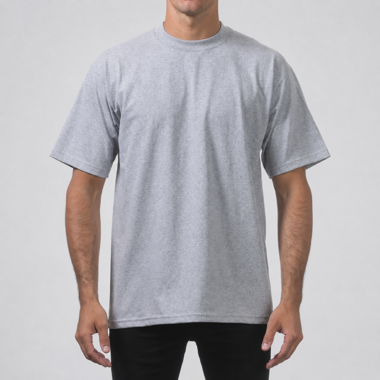 Men's Heavyweight Cotton Short Sleeve T-Shirt - Classic Plain Solid Basic Tee, Big & Tall Sizes XS-5XL