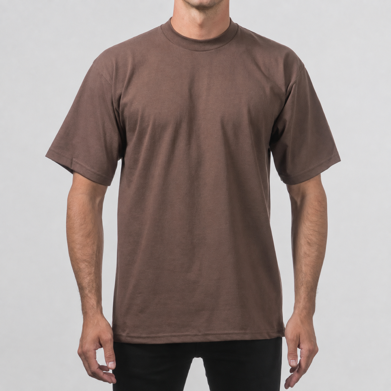 Men's Heavyweight Cotton Short Sleeve T-Shirt - Classic Plain Solid Basic Tee, Big & Tall Sizes XS-5XL